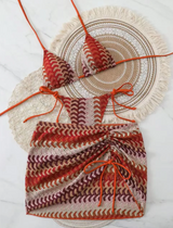 Women Striped Bikini Set Swimsuit