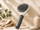 Self-Cleaning Grooming Brush — One-Click Hair Removal